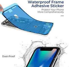 img 1 attached to Набор для замены экрана YOXINTA iPhone XR - сенсорный экран ЖК-дисплей дигитайзер с рамкой, инструментами для ремонта и клеевыми полосками - совместим с моделями A1984, A2105, A2106, A2108.