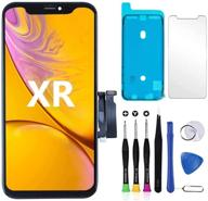 набор для замены экрана yoxinta iphone xr - сенсорный экран жк-дисплей дигитайзер с рамкой, инструментами для ремонта и клеевыми полосками - совместим с моделями a1984, a2105, a2106, a2108. логотип