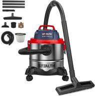 🧹 stealth wet dry vacuum: portable 5.5 hp stainless steel shop vacuum with blower - ideal for house, garage, basement, workshop logo