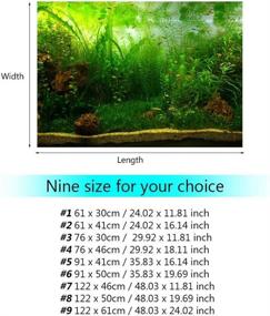 img 1 attached to Aquarium Background Decorations Pictures Decoration Fish & Aquatic Pets for Aquarium Decor