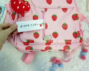 img 1 attached to GK Kawaii Strawberry Student Backpack