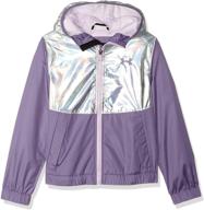 🧥 stylish and functional: under armour big girls windbreaker jacket for all-weather protection logo