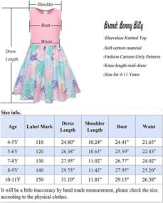 img 2 attached to 👗 Stylish and Comfy: Bonny Billy Girl's Casual Summer Tank Dresses for Kids