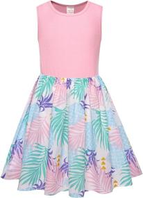 img 4 attached to 👗 Stylish and Comfy: Bonny Billy Girl's Casual Summer Tank Dresses for Kids