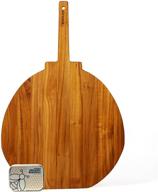 teak wood pizza peel, extra large pizza spatula paddle for baking - includes 2oz wood moisturizer - by ziruma logo