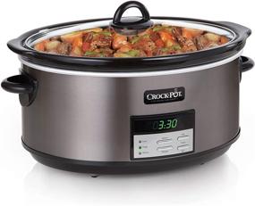 img 3 attached to 🥘 Мультиварка Crock Pot, 8 литровая с программируемым таймером обратного отсчета, Черная нержавеющая сталь - SCCPVFC800-DS