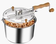 🍿 great northern popcorn company 83-dt5676 stovetop spinner: the perfect 6 quart silver popcorn maker логотип