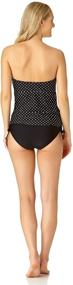 img 3 attached to Catalina Womens Bandeau Tankini Top L Black