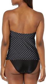 img 2 attached to Catalina Womens Bandeau Tankini Top L Black