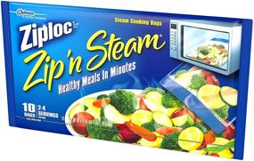 img 2 attached to 10 Count Ziploc Zip 'n Steam Food Storage Bags - Quick and Healthy Meal Prep in Minutes - Microwave Safe