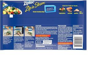 img 3 attached to 10 Count Ziploc Zip 'n Steam Food Storage Bags - Quick and Healthy Meal Prep in Minutes - Microwave Safe