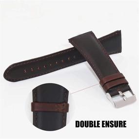 img 3 attached to ☕ Enhance Your Garmin Venu Sq with Youkei Crazy Leather Replacement Bands (Coffee)