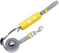 liberate your hands with 6ft long pets leash - unique design anti-slip handles for control and safety training logo