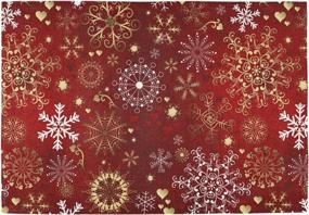 img 3 attached to Christmas Placemats Snowflakes Dining Decoration