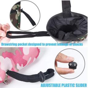 img 1 attached to 🐶 Convenient Dog Treat Pouch Training Bag - Clip-on Waist Pocket for Outdoor Snack Rewards! (Pink/Green)