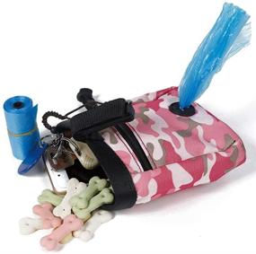 img 3 attached to 🐶 Convenient Dog Treat Pouch Training Bag - Clip-on Waist Pocket for Outdoor Snack Rewards! (Pink/Green)