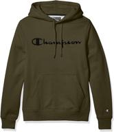 champion life pullover hood furry scarlet men's clothing logo