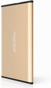 img 4 attached to 💽 Maxone Ultra Slim Portable External Hard Drive HDD USB 3.0 - 250GB for PC, Mac, Laptop, PS4, Xbox One - Gold