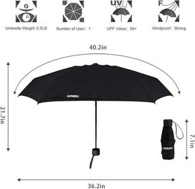 img 3 attached to Yoobure Umbrella Lightweight Portable Umbrellas