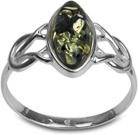 img 2 attached to 🍀 Celtic Boys' Jewelry: Green Amber in Sterling Silver for Enhanced SEO