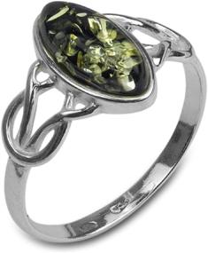 img 3 attached to 🍀 Celtic Boys' Jewelry: Green Amber in Sterling Silver for Enhanced SEO