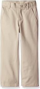 img 4 attached to 👖 Nautica Boys' Flat Front Twill Pant with Double Knee for School Uniform