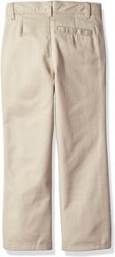 img 3 attached to 👖 Nautica Boys' Flat Front Twill Pant with Double Knee for School Uniform