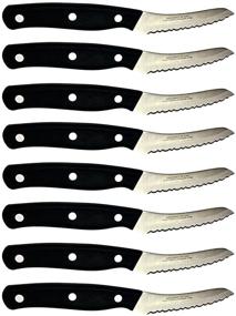 img 4 attached to 🔪 Superior Steak Knives Set – Miracle Blade IV World Class Professional Series (8 Serrated Knives)