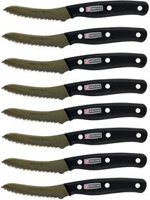 img 2 attached to 🔪 Superior Steak Knives Set – Miracle Blade IV World Class Professional Series (8 Serrated Knives)