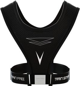 img 3 attached to Freetrain V1 Vest: The Ultimate Training and Running Chest Phone Holder - Black - Reflective Workout Gear - Breathable, Durable, and Lightweight - Water Resistant - Adjustable Waistband for a Snug Fit