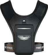 freetrain v1 vest: the ultimate training and running chest phone holder - black - reflective workout gear - breathable, durable, and lightweight - water resistant - adjustable waistband for a snug fit логотип