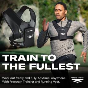 img 2 attached to Freetrain V1 Vest: The Ultimate Training and Running Chest Phone Holder - Black - Reflective Workout Gear - Breathable, Durable, and Lightweight - Water Resistant - Adjustable Waistband for a Snug Fit