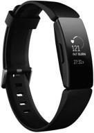 fitbit inspire hr heart rate and fitness tracker, one size (with s and l bands), 1 count logo