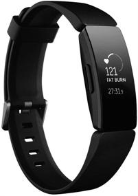 img 4 attached to Fitbit Inspire HR Heart Rate and Fitness Tracker, One Size (with S and L Bands), 1 Count