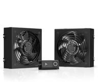 🌀 ac infinity quiet dual-fan rack roof fan kit with speed controller for efficient cooling of av, home theater, and network 19” racks logo