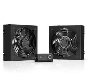 img 4 attached to 🌀 AC Infinity Quiet Dual-Fan RACK ROOF FAN KIT with Speed Controller for Efficient Cooling of AV, Home Theater, and Network 19” Racks