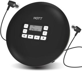 img 4 attached to 🎧 HOTT CD611T Portable CD Player - Bluetooth V5.0, Shockproof Walkman with Stereo Headphones, USB Cable - Black