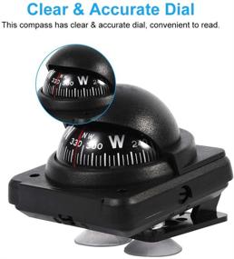 img 1 attached to Automotive Navigation Compass Marine Electronic Voyager Compass: A Versatile Dashboard Digital Flush Mount for Car, Vehicle, Sea Marine Boat, Ship, and Outdoor Trips