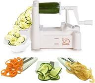 🥗 tri-blade vegetable spiral slicer grater peeler with suction base - enchanting charmed edition logo