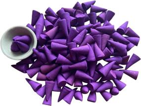 img 1 attached to 🌸 Lavender Incense Cones - 120 Cones for Aromatherapy - Free Ceramic Burner Included