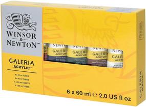 img 2 attached to 🎨 Краски акриловые Winsor & Newton Galeria – набор из 6 туб 2,02 жидк. унций, набор из 12 штук, 12 дюймов.