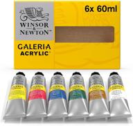 🎨 краски акриловые winsor & newton galeria – набор из 6 туб 2,02 жидк. унций, набор из 12 штук, 12 дюймов. логотип