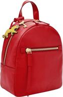 🎒 fossil women's leather backpack handbag - stylish women's bags & wallets logo
