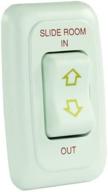 🚐 enhance your rv's convenience with jr products 12075 white single slide-out switch assembly with bezel logo