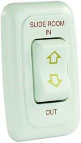 img 1 attached to 🚐 Enhance Your RV's Convenience with JR Products 12075 White Single Slide-Out Switch Assembly with Bezel