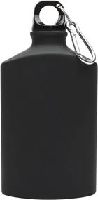 img 2 attached to Zak Designs Star Wars Stormtrooper Aluminum Flask - 18 oz Fluid Capacity in Matte Black Finish with Carabiner Attachment