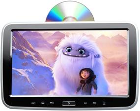 img 4 attached to 📺 Eonon HD Digital Multimedia Monitor - 2021 10.1 Inch Super-Thin Car Headrest DVD Player with HDMI, USB, and Remote Control