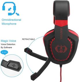 img 2 attached to 🎧 High-Quality Gaming Headset for Xbox One, Laptop, PC, Mac, PS4 Controller - Bass Surround Sound, Stereo Over Ear Gaming Headphones with Flexible Microphone, Volume Control, Noise-Canceling Mic - Wired PC Headset