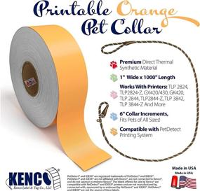 img 3 attached to Printable Pet Collars Compatible With Various Printers And Software (Orange)