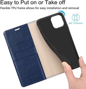 img 1 attached to Belemay Compatible With IPhone 12/12 Pro Wallet Case 5G (6 Cell Phones & Accessories